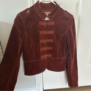 Velvet Military Sergeant Jacket